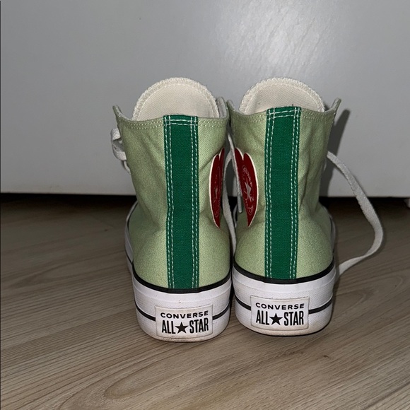 Converse All Star Green Platform High-tops - Picture 3 of 5